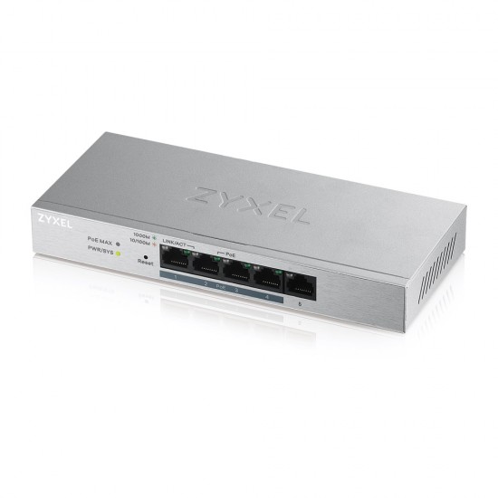 Zyxel GS1200-5HPV2 5-Port Web Managed PoE Gigabit Switch