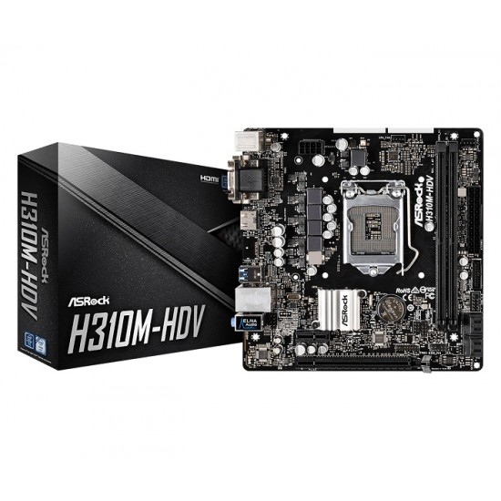 Asrock H310M-HDV 8th Gen DDR4 Motherboard