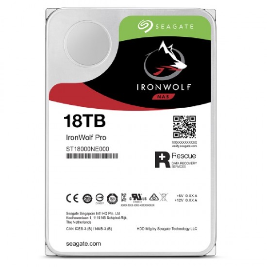 Seagate IronWolf Pro 18TB 3.5 Inch SATA 7200RPM NAS Hard Drive Seagate IronWolf Pro 18TB 3.5 Inch SATA 7200RPM NAS Hard Drive