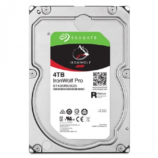 Seagate IronWolf Pro 4TB 3.5 Inch SATA 7200RPM NAS Hard Drive