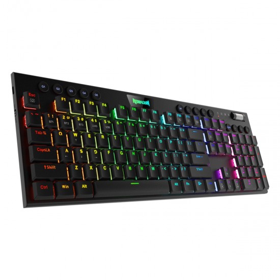 Redragon K618 HORUS Wireless RGB Ultra-Thin Mechanical Gaming Keyboard Redragon K618 HORUS Wireless RGB Ultra-Thin Mechanical Gaming Keyboard