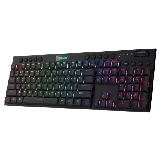 Redragon K618 HORUS Wireless RGB Ultra-Thin Mechanical Gaming Keyboard Redragon K618 HORUS Wireless RGB Ultra-Thin Mechanical Gaming Keyboard