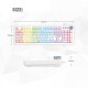 Fantech MK852 Max Core Space Edition Mechanical USB Gaming Keyboard White ( With 2 Port USB Hub)