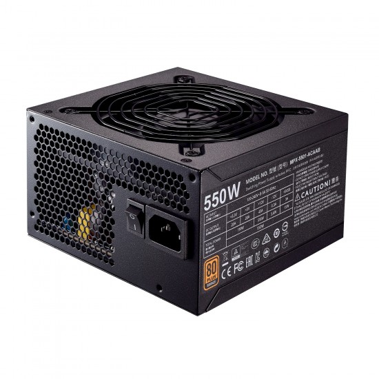 Cooler Master MWE 550 Watt Non Modular 80 Plus Bronze Certified Power Supply