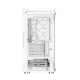 XIGMATEK Oreo Arctic Tempered Glass Mini Tower Gaming Casing