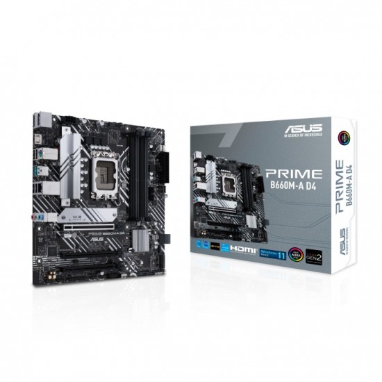 ASUS PRIME B660M-A D4 12th Gen Micro ATX Motherboard