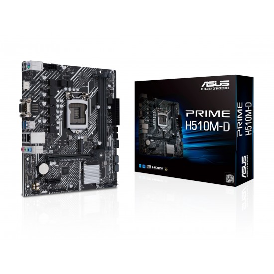 ASUS PRIME H510M-D Intel 10th and 11th Gen Micro ATX Motherboard