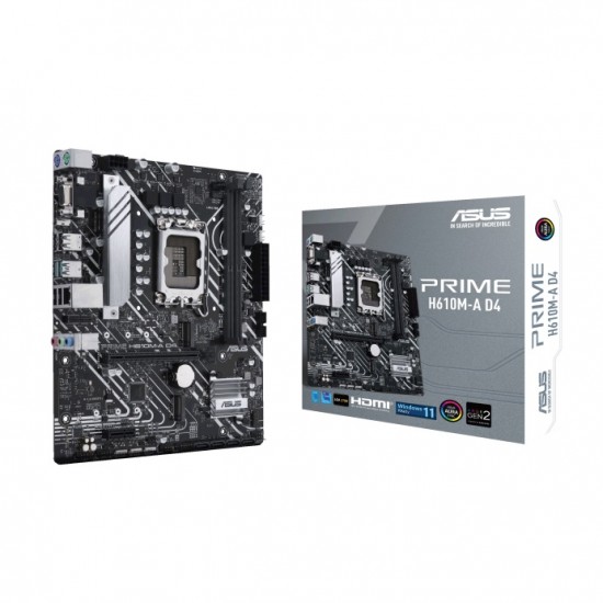 ASUS PRIME H610M-A D4 12th Gen mATX Motherboard