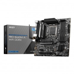 MSI PRO B660M-A WIFI DDR4 12th Gen Micro-ATX Motherboard MSI PRO B660M-A WIFI DDR4 12th Gen Micro-ATX Motherboard