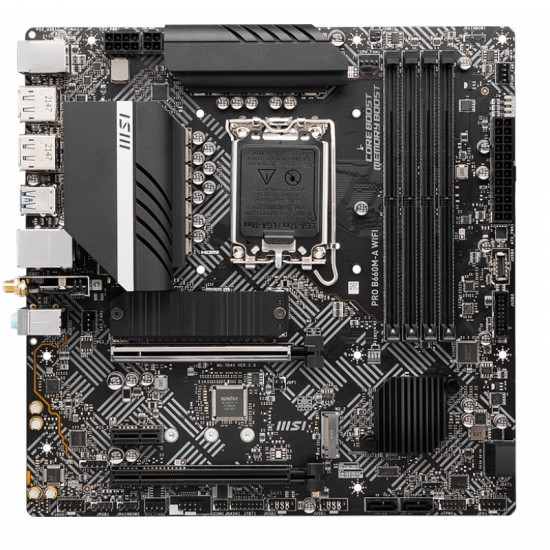 MSI PRO B660M-A WIFI DDR5 12th Gen Micro-ATX Motherboard