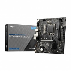 MSI PRO B660M-E DDR4 12th Gen M-ATX Motherboard MSI PRO B660M-E DDR4 12th Gen M-ATX Motherboard