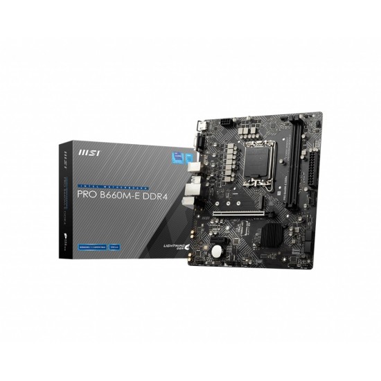 MSI PRO B660M-E DDR4 12th Gen M-ATX Motherboard