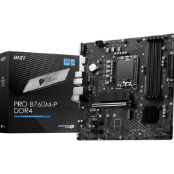 MSI PRO B760M-P DDR4 13th Gen & 12th Gen mATX Motherboard