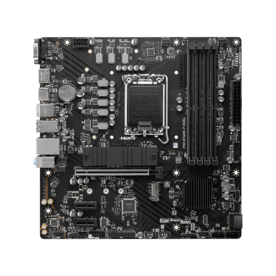 MSI PRO B760M-P DDR4 13th Gen & 12th Gen mATX Motherboard