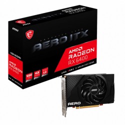 MSI Radeon RX 6400 AERO ITX 4GB GDDR6 Graphics Card