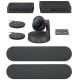 Logitech Rally Plus Video Conferencing Set (8 Pcs Set/Audio Coverage 24 Feet)