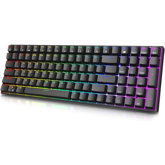 RK ROYAL KLUDGE RK100 RGB Wireless Mechanical Keyboard Gateron Brown Switch