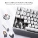 RK ROYAL KLUDGE RK68 Wired Mechanical Gaming Keyboard White