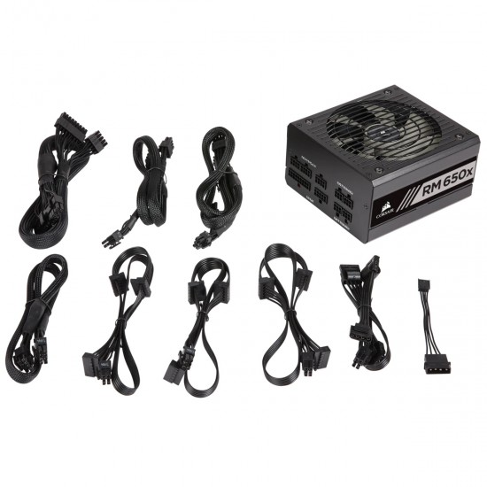 Corsair RM650X 80 Plus Gold Fully Modular ATX 650 Watts Power Supply