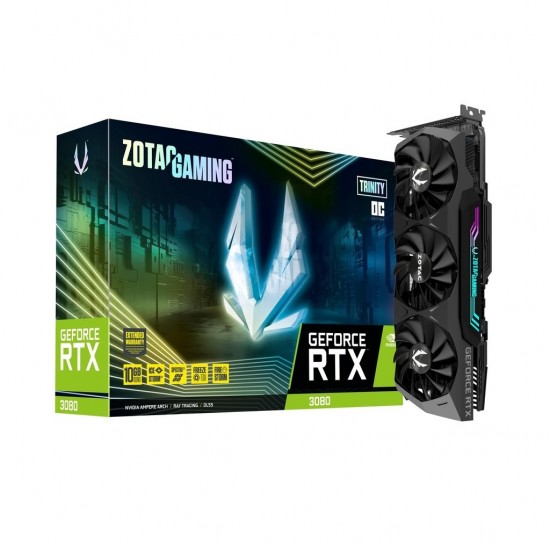 Zotac Gaming GeForce RTX3080 Trinity OC LHR 10GB GDDR6X Graphics Card