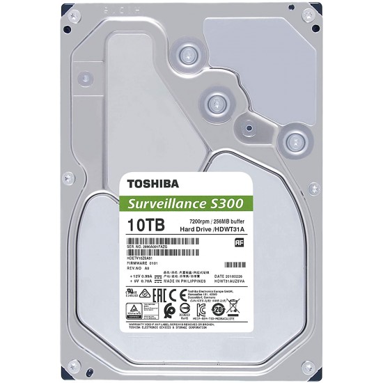 Toshiba S300 10TB 3.5 Surveillance Hard Drive