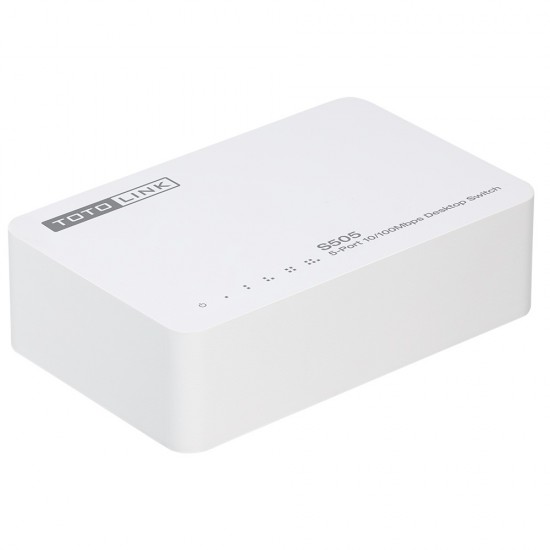 TOTOLINK S505 5-Port 10/100Mbps Desktop Switch TOTOLINK S505 5-Port 10/100Mbps Desktop Switch