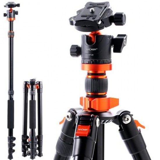 K&F Concept SA254M2 Professional Aluminium Tripod Portable Monopod