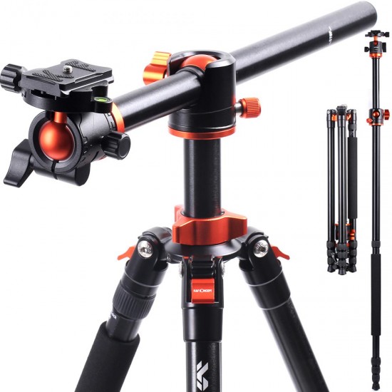 K&F Concept SA254T1 Professional Tripod Monopod Kit for DSLR Camera