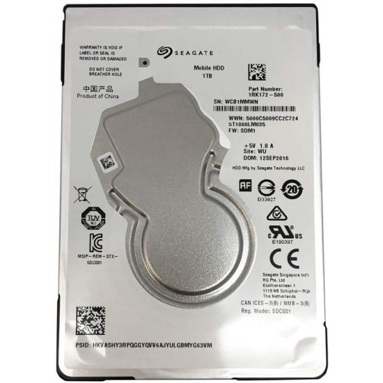 Seagate 1TB 2.5 Inch SATA Laptop HDD