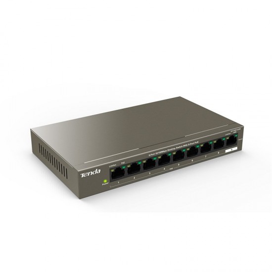 Tenda TEF1109P 9 Port (8-Port PoE) 10/100Mbps Desktop Switch (102W)