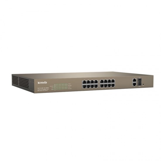 Tenda TEF1118P 16 10/100Mbps PoE +1 Gigabit/SFP Slots Switch