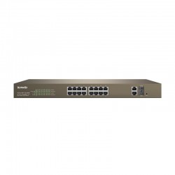 Tenda TEF1218P 16-Port 10/100Mbps + 2 Gigabit Smart PoE Switch