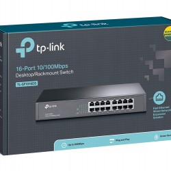 Tp-Link TL-SF1016DS 16 Port Rack Mount Metal Body Switch Tp-Link TL-SF1016DS 16 Port Rack Mount Metal Body Switch