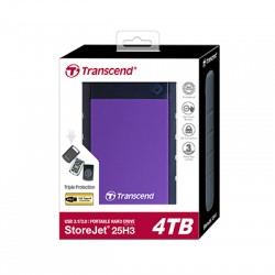 Transcend StoreJet 25H3 4TB USB 3.1 External 2.5" Portable Hard Disk