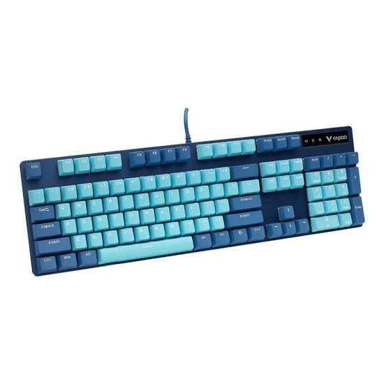 Rapoo V500 PRO USB Mechanical Gaming Keyboard Cyan Blue