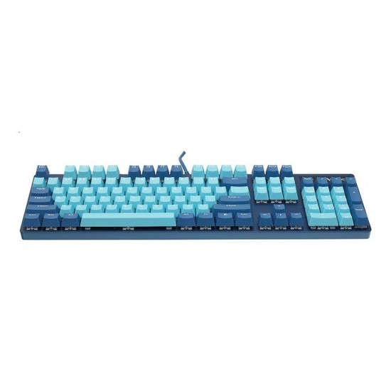 Rapoo V500 PRO USB Mechanical Gaming Keyboard Cyan Blue