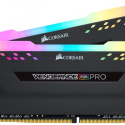 Corsair VENGEANCE RGB PRO 16GB (2 x 8GB) DDR4 3200MHz C16 RAM Kit Black