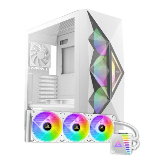 Antec DF800 White Mid-Tower Case & Symphony 360 ARGB CPU Cooler Combo