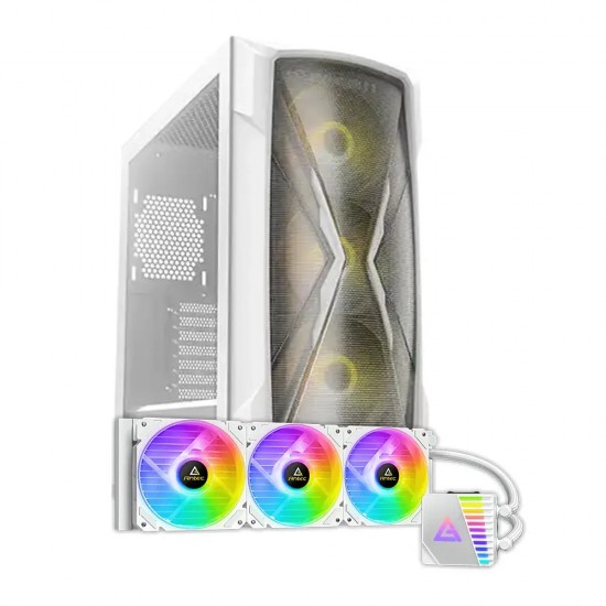 Antec DP505 White Mid-Tower Case & Symphony 360 ARGB CPU Cooler Combo