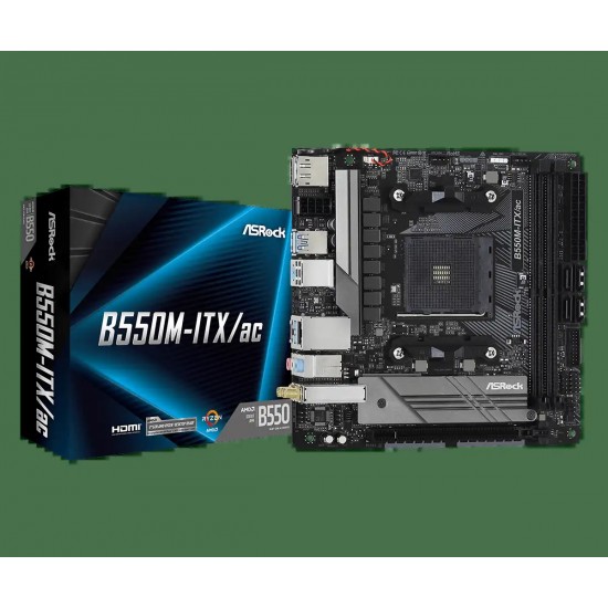 ASRock B550M-ITX/ac AMD AM4 Mini-ITX Motherboard