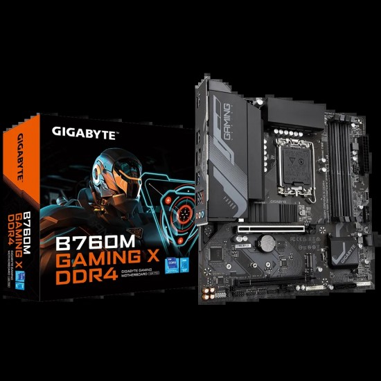 GIGABYTE B760M GAMING X DDR4 13th and 12th Gen Intel mATX Motherboard