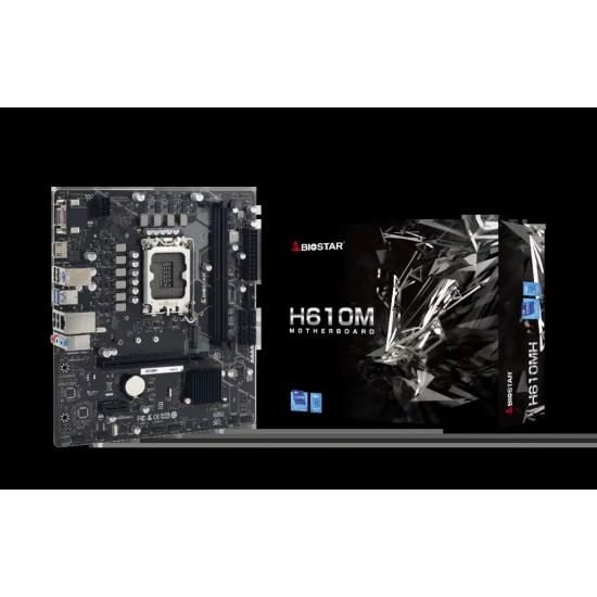 BIOSTAR H610MH 12th and 13th Gen Micro ATX Motherboard