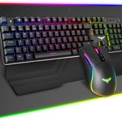 Havit KB511L RGB Wired Mechanical Gaming Keyboard, Mouse & Mouse Pad 3-in-1 Combo