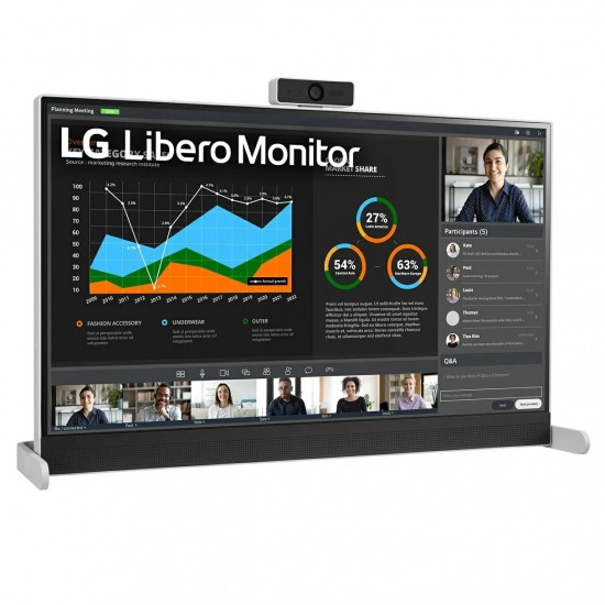 LG Libero 27-inch QHD Monitor with Detachable Full HD Webcam