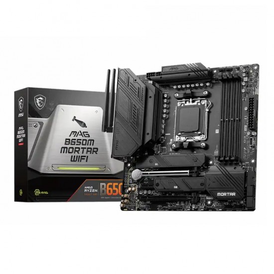 MSI MAG B650M MORTAR WIFI DDR5 AMD AM5 mATX Motherboard