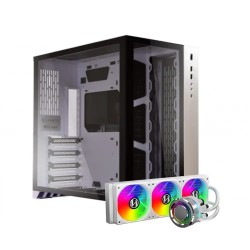 Lian Li O11DW O11 Dynamic White Case and Galahad 360 White CPU Cooler Combo