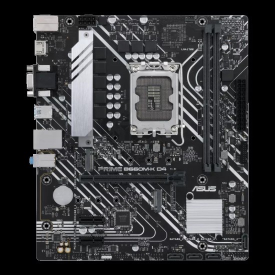 ASUS PRIME B660M-K D4 12th Gen Micro ATX Motherboard