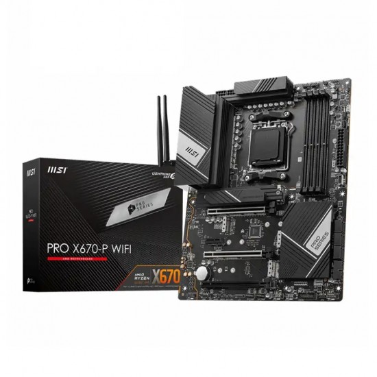 MSI PRO X670-P WIFI DDR5 AMD AM5 ATX Motherboard