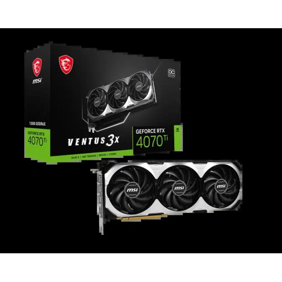 MSI GeForce RTX 4070 Ti VENTUS 3X 12GB OC GDDR6X Graphics Card