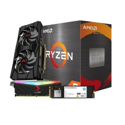 Super Combo 02 (AMD Processor, PNY Graphics Card, HP SSD and PNY RAM)